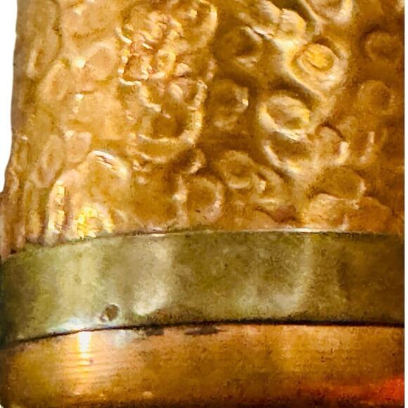 Vintage Hammered Copper and Brass Mug with Mayan Calendar - Picture 4 of 7